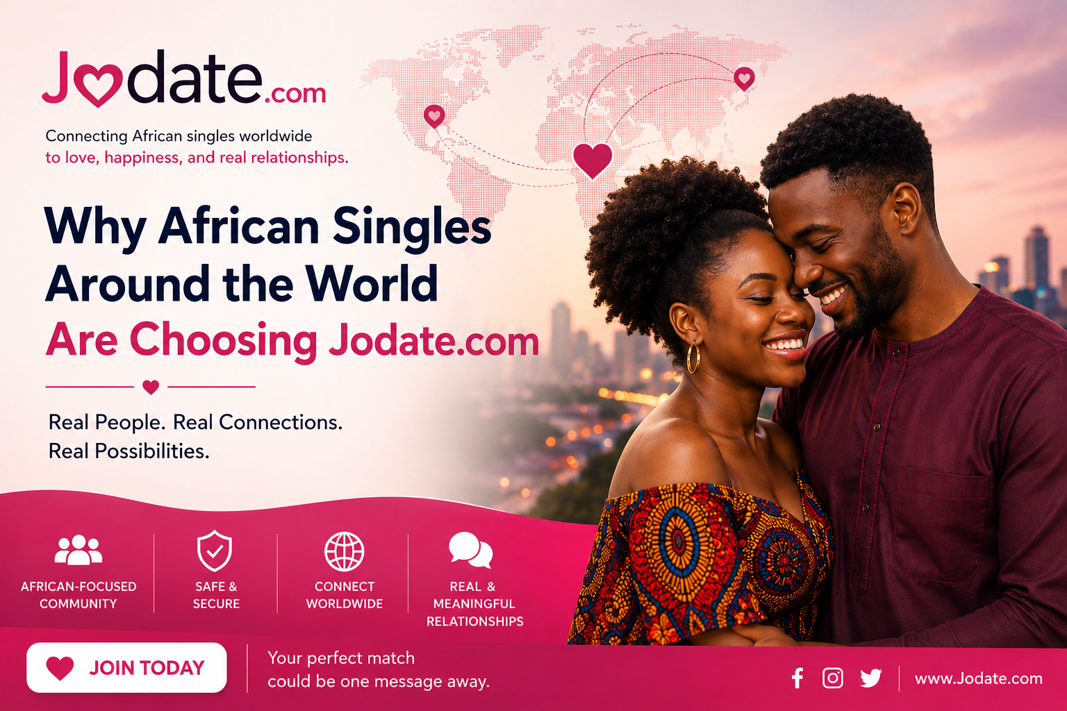 Why African Singles Around the World Are Choosing Jodate.com